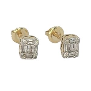 Naturak Diamond Earrings 10kt Bauguette